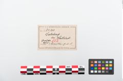 Etiketten zu Bronzebrillenfibel (NHMW-PRAE-024200)
